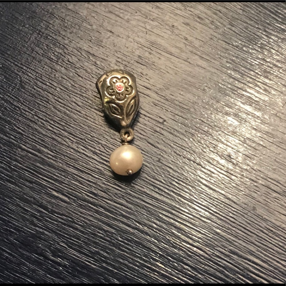 Pandora Charm - Pink Pearl Bloom Dangle Charm